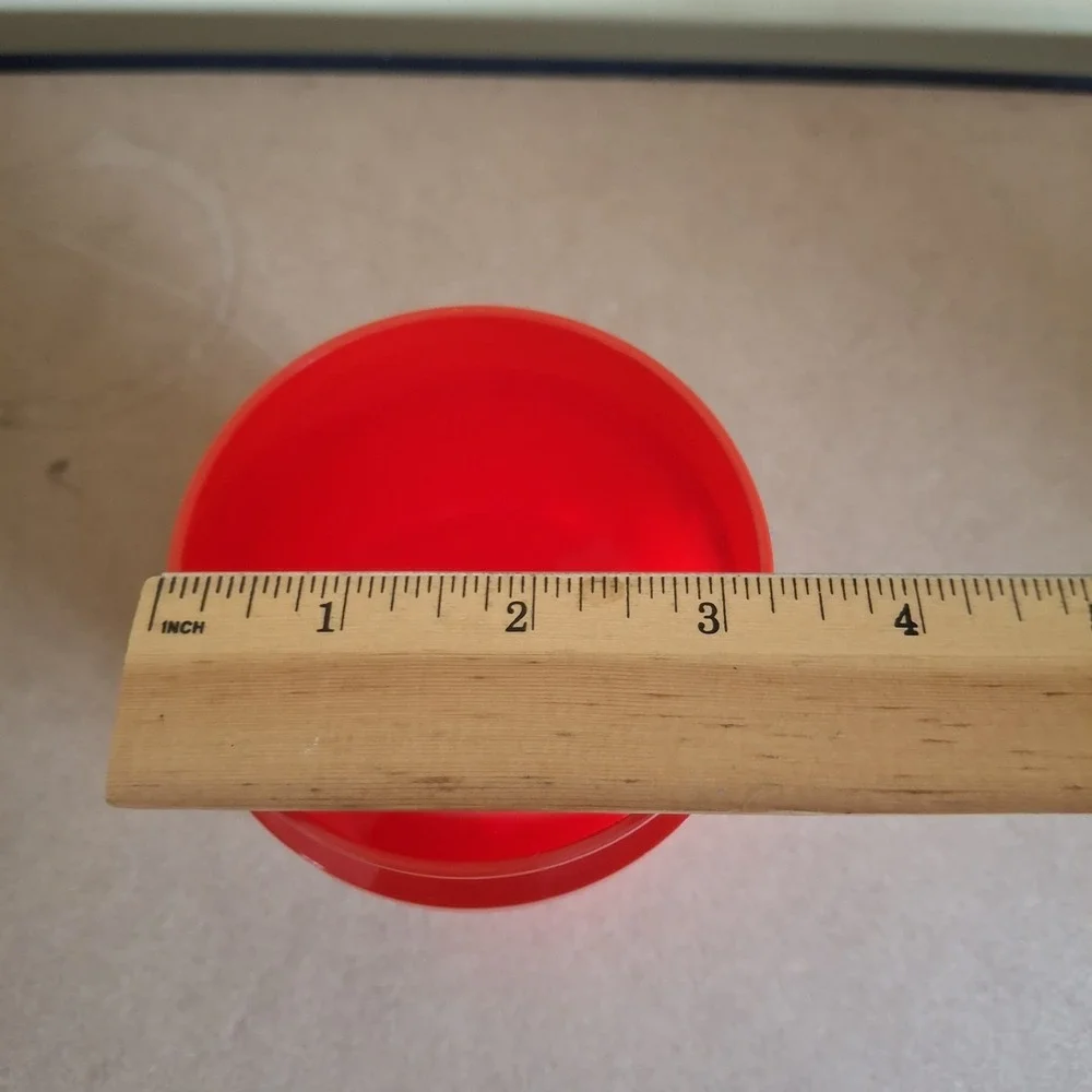 Set Of 10 Buc-ee's Miniature Red Plastic Bucket 4.5